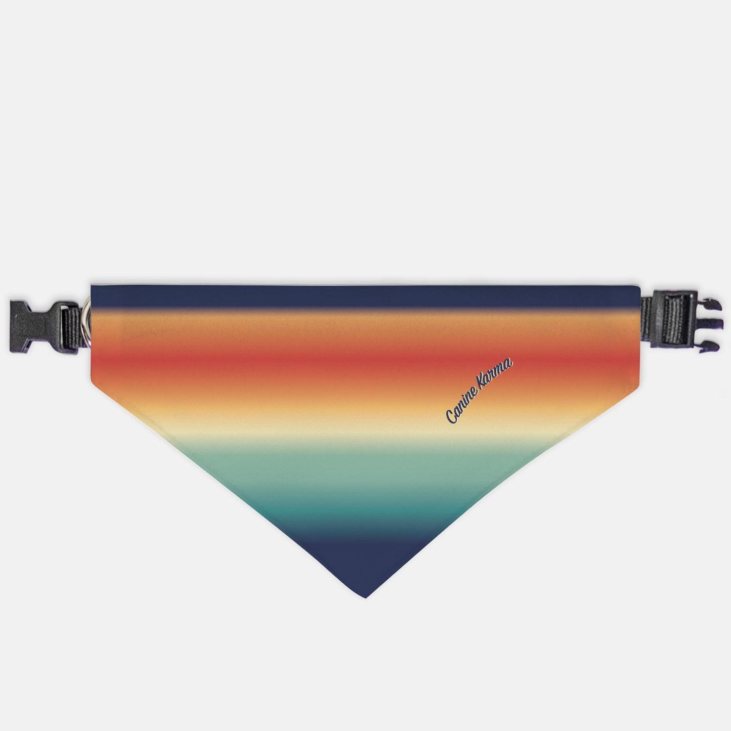 Malcolm Collar Bandana (Retro Rainbow Ombré)