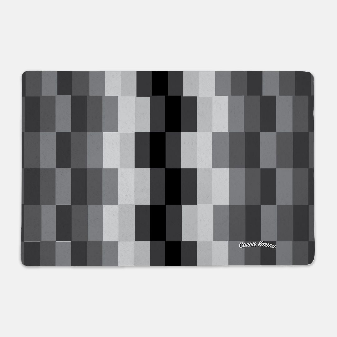 Zeke Pet Mat - Rectangle (Grayscale)