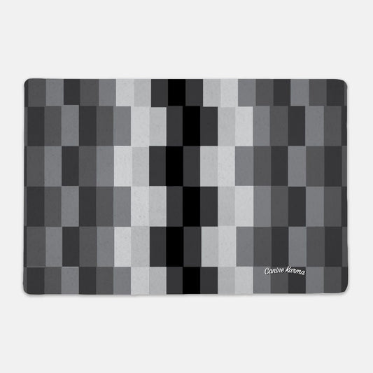 Zeke Pet Mat - Rectangle (Grayscale)