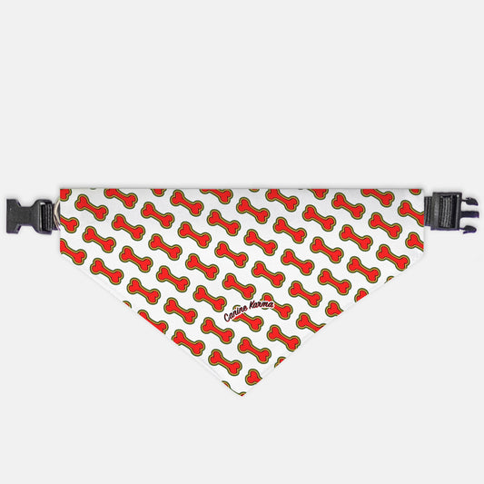 Bailey Collar Bandana (Red/White)