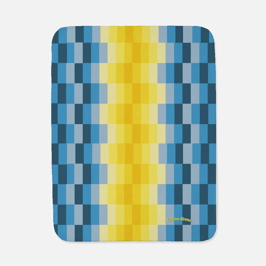 Zeke Pet Blanket (Blue/Yellow)