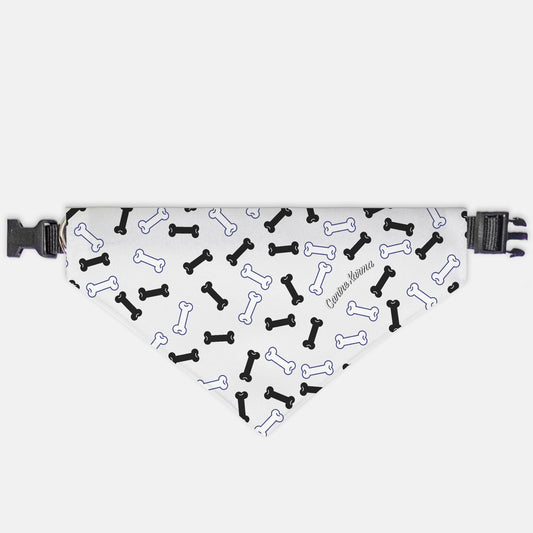 Buster Collar Bandana (White/Black)