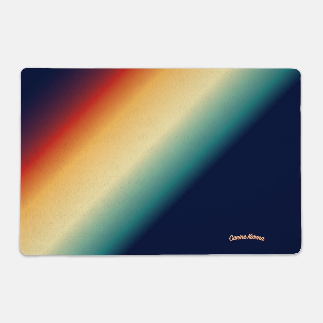 Aries Pet Mat - Rectangle (Retro Rainbow)