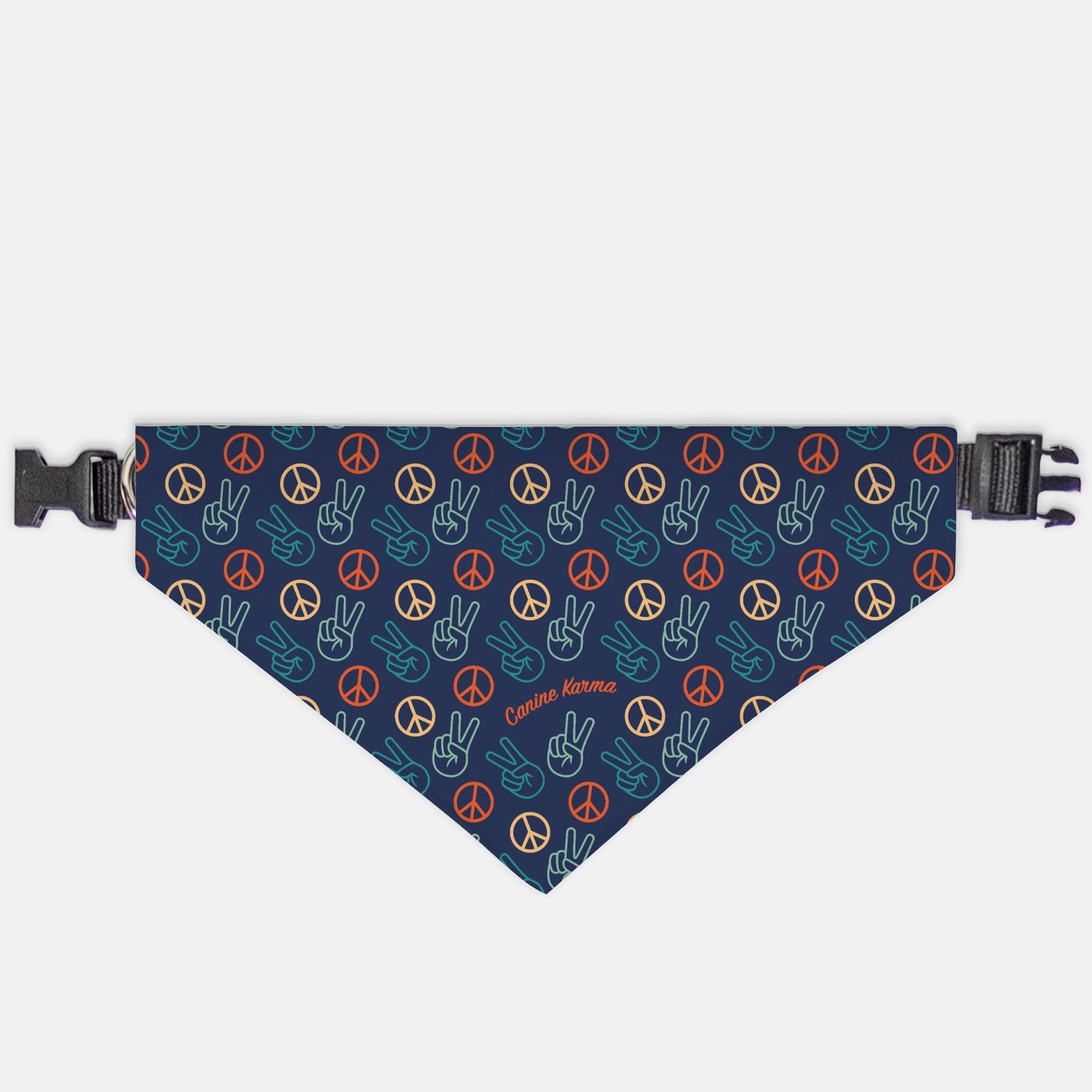 Papas Collar Bandana (Retro Rainbow - Bold Print)