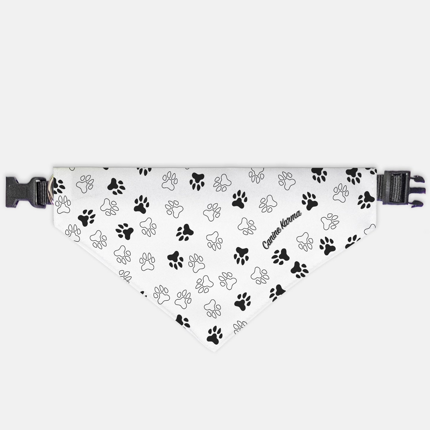 Herman Collar Bandana (White/Black)