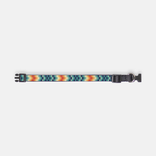 Zeke Pet Collar (Retro Rainbow)