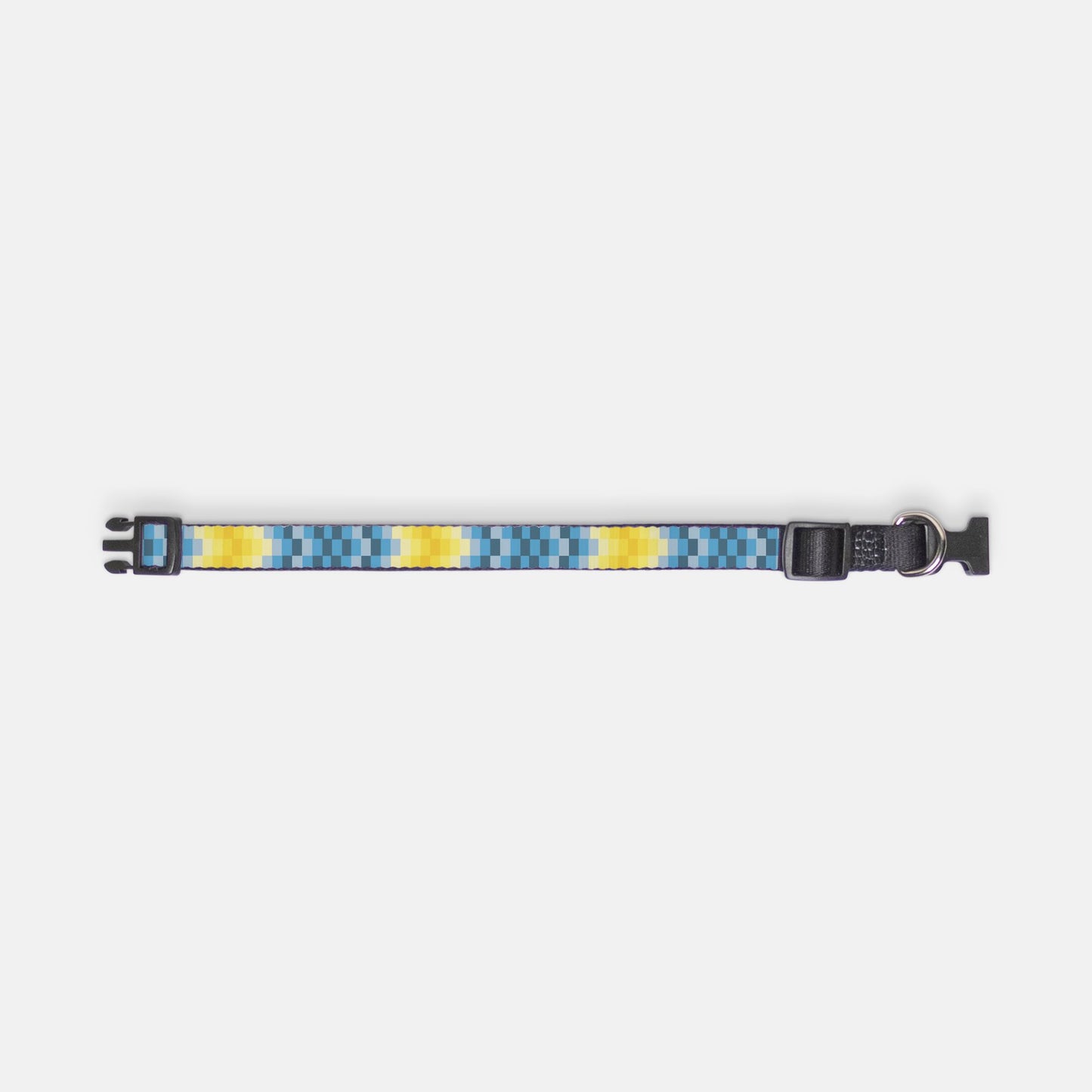 Zeke Pet Collar (Blue/Yellow)