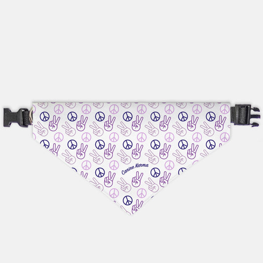 Papas Collar Bandana (Purple - Bold Print)