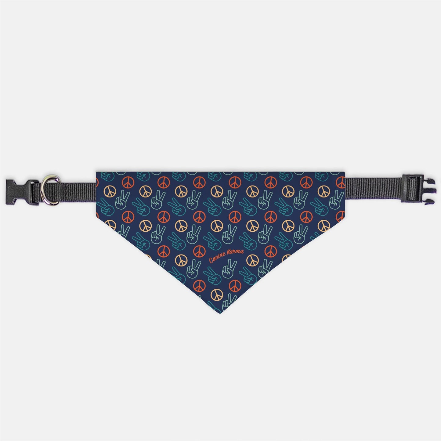 Papas Collar Bandana (Retro Rainbow - Bold Print)