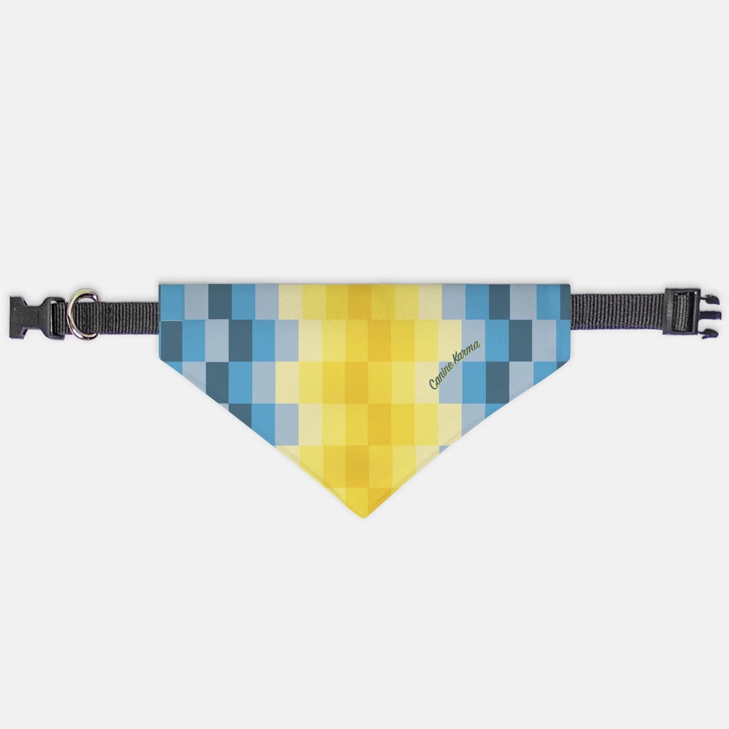 Zeke Collar Bandana (Blue/Yellow)