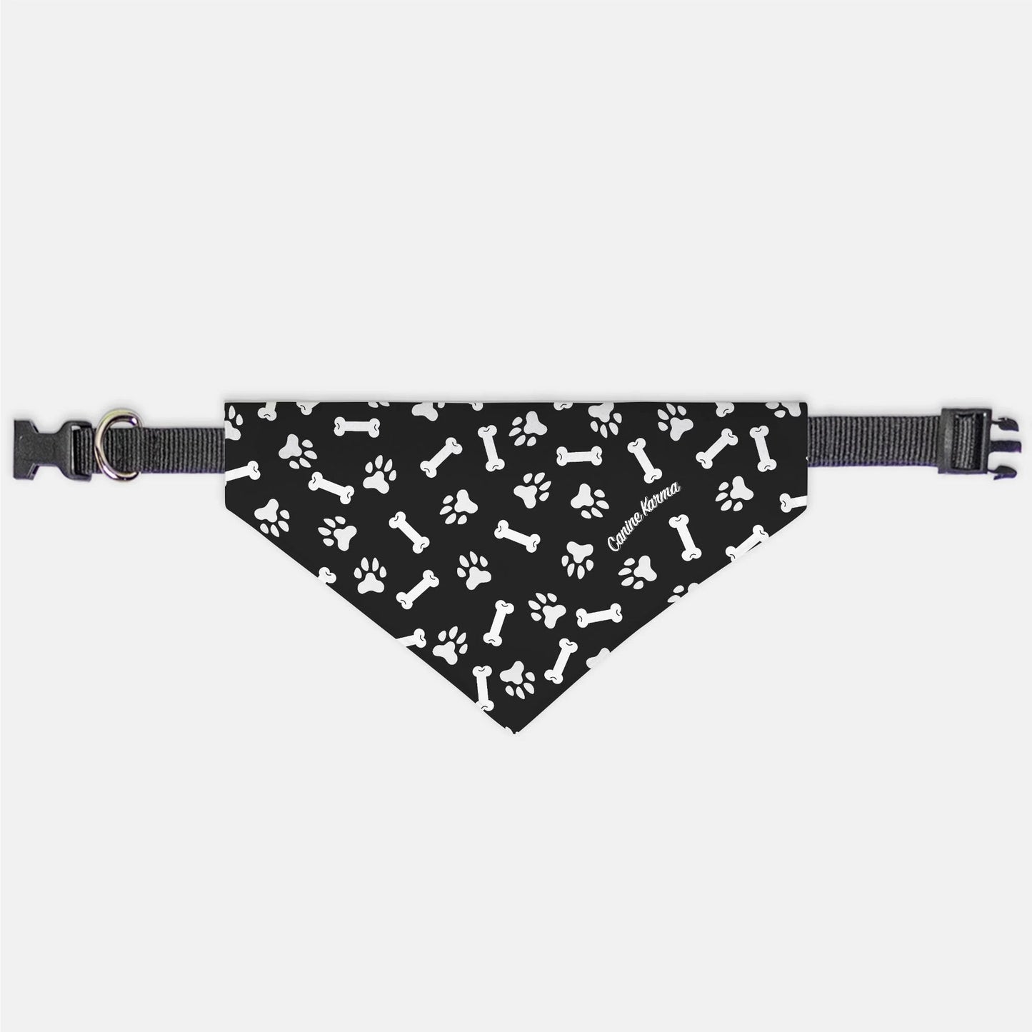 Max Collar Bandana (Black/White)