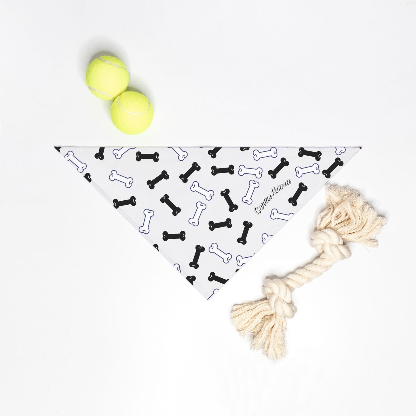 Buster Bandana (White/Black)